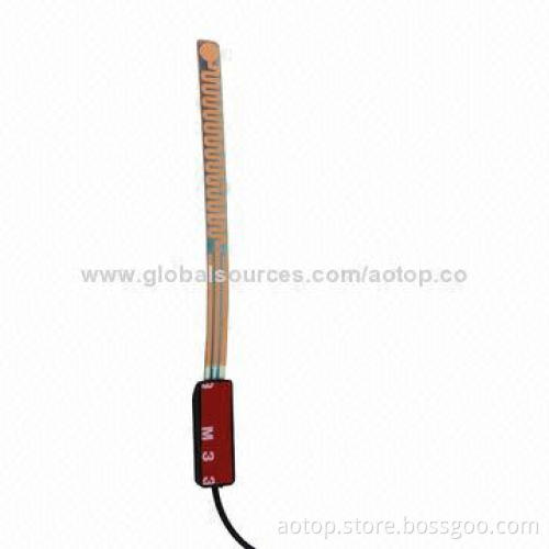 High-quality Car Active Film Antenna for Digital TV Box with VHF/UHF, Brass Connector for Car TV Box